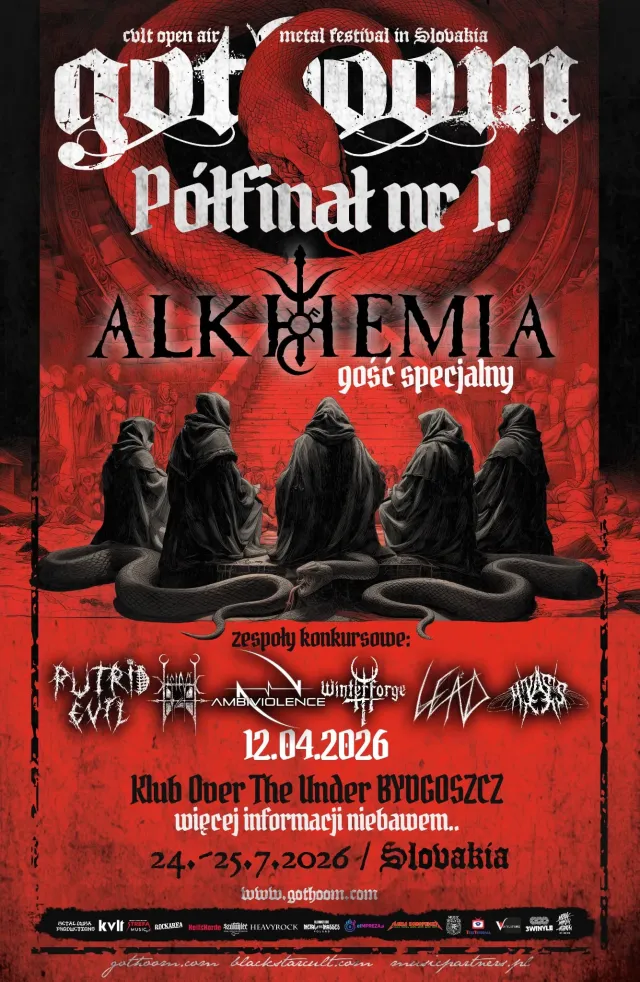Plakat wydarzenia: Półfinał Nr. 1 - ALKHEMIA + Ambi Violence + Lead + Miyasis + Putrid Evil +  Winterforge + Xificurk