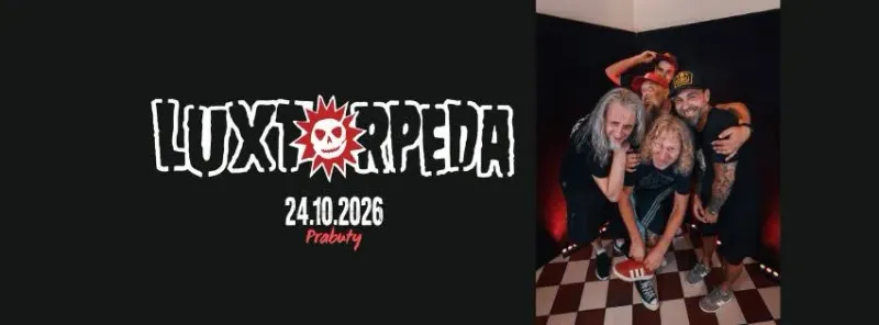 Plakat wydarzenia: LUXTORPEDA - koncert w Prabuckim Centrum Kultury i Sportu